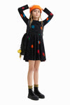 Vestido M/L Negro Happy Face Niña Desigual DESIGUAL