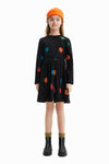 Vestido M/L Negro Happy Face Niña Desigual DESIGUAL