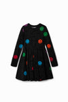 Vestido M/L Negro Happy Face Niña Desigual DESIGUAL