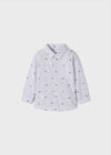 Camisa M/L Estampada Dog Gris Claro Bebe Niño Mayoral M2163 MAYORAL