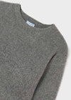Vestido Desmontable Sueter Tejido Color Gris/Plateado Niña Junior Mayoral M7936 MAYORAL