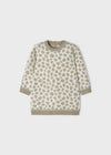 Vestido Tejido Print Animal Color Beige Bebe Niña Mayoral M2953 MAYORAL