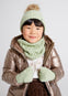 Conjunto Gorro Y Bufanda Tejida Color Aloe Niña Mayoral M10344