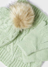 Conjunto Gorro Y Bufanda Tejida Color Aloe Niña Mayoral M10344 MAYORAL