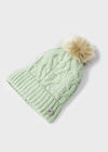 Conjunto Gorro Y Bufanda Tejida Color Aloe Niña Mayoral M10344 MAYORAL