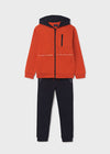 Pants Sudadera Con Cierre Y Gorro "Break" Naranja Niño Junior Mayoral M7821 MAYORAL