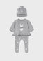 Conjunto Tejido Con Gorro Gris Bebe Niña Mayoral M2505