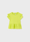 Blusa Combinada Perforada Verde Lima Bebe Niña Mayoral M1007 MAYORAL