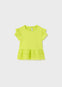 Blusa Combinada Perforada Verde Lima Bebe Niña Mayoral M1007