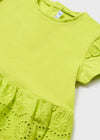 Blusa Combinada Perforada Verde Lima Bebe Niña Mayoral M1007 MAYORAL