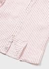 Camisa M/C Cuello Mao Lino Rayas Bebe Niño Mayoral M1112 MAYORAL