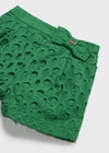 Short Perforado Algodon Verde Bebe Niña Mayoral M1270 MAYORAL