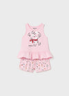 Pijama S/M Con Short De Algodon Rosa Bebe Niña Mayoral M1770 MAYORAL