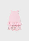 Pijama S/M Con Short De Algodon Rosa Bebe Niña Mayoral M1770 MAYORAL