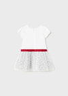 Vestido Combinado Tul Blanco Bebe Niña Mayoral M1953 MAYORAL