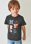 Playera M/C "Myrl" Gris Niño Mayoral M3004 MAYORAL