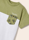 Playera M/C Combinada Algodon Verde Niño Mayoral M3006 MAYORAL