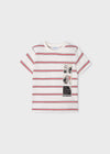 Playera M/C Rayas Apliques Rojo Niño Mayoral M3017 MAYORAL