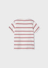 Playera M/C Rayas Apliques Rojo Niño Mayoral M3017 MAYORAL
