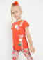 Blusa M/C Serigrafia Naranja Niña Mayoral M3070
