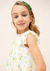 Bluson S/M Estampado Gasa Blanco Niña Mayoral M3136 MAYORAL