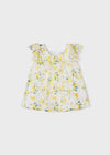 Bluson S/M Estampado Gasa Blanco Niña Mayoral M3136 MAYORAL