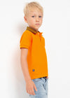 Polo M/C Embossed De Algodon Naranja Niño Mayoral M3155 MAYORAL