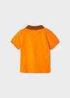 Polo M/C Embossed De Algodon Naranja Niño Mayoral M3155 MAYORAL