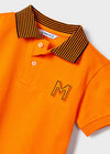 Polo M/C Embossed De Algodon Naranja Niño Mayoral M3155 MAYORAL