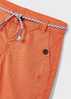 Bermuda Con Cintura Ajustable Con Algodon Naranja Niño Mayoral M3233 MAYORAL