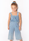 Overol Bordado Mezclilla Claro Niña Mayoral M3847 MAYORAL