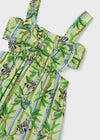 Vestido Cut Out Verde Niña Mayoral M3939 MAYORAL