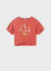 Blusa M/C Flame Rosa Niña Junior Mayoral M6056 MAYORAL