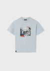 Playera M/C "Rediscover" Blanco Niño Junior Mayoral M6081 MAYORAL