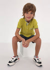 Polo M/C Contrastes C/Mao Verde Niño Junior Mayoral M6103 MAYORAL