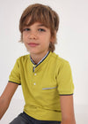 Polo M/C Contrastes C/Mao Verde Niño Junior Mayoral M6103 MAYORAL