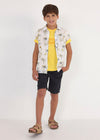 Camisa M/C Estampada Blanco Niño Junior Mayoral M6112 MAYORAL