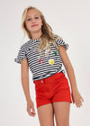 Short De Algodon Rojo Niña Junior Mayoral M6240 MAYORAL
