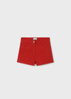 Short De Algodon Rojo Niña Junior Mayoral M6240 MAYORAL
