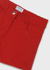 Short De Algodon Rojo Niña Junior Mayoral M6240 MAYORAL