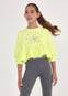 Sudadera Ligera Volante Verde Limon Niña Junior Mayoral M6429