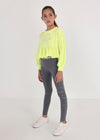 Sudadera Ligera Volante Verde Limon Niña Junior Mayoral M6429 MAYORAL