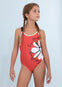Traje Baño Completo Tiras Rojo Niña Junior Mayoral M6757