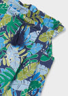 Falda Pantalon Estampada Azul Niña Junior Mayoral M6907 MAYORAL
