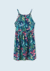 Vestido Estampado Con Detalle Niña Junior Mayoral M6934 MAYORAL