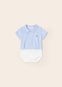 Body Camisero M/C Combinado Celeste Bebe Niño Mayoral M1765