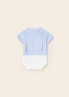 Body Camisero M/C Combinado Celeste Bebe Niño Mayoral M1765 MAYORAL