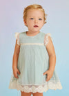 Vestido Tul Plumeti Anis Bebe Niña Abelylula M5006 ABEL Y LULA