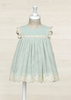 Vestido Tul Plumeti Anis Bebe Niña Abelylula M5006 ABEL Y LULA