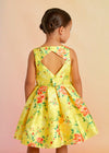 Vestido Mikado Estampado Limon Niña Abelylula M5053 ABEL Y LULA